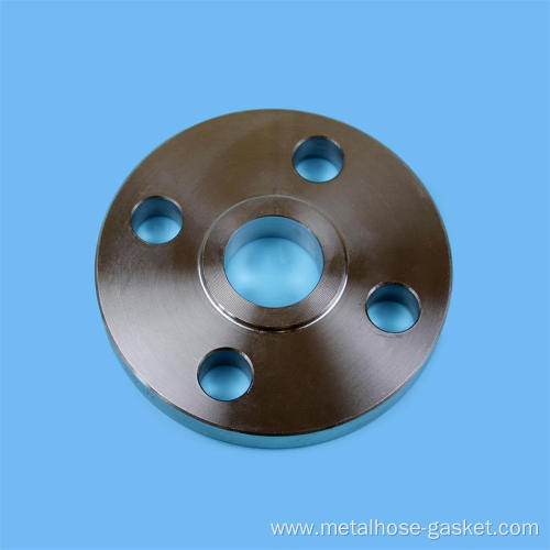 Flat welded steel flange with neck PN6